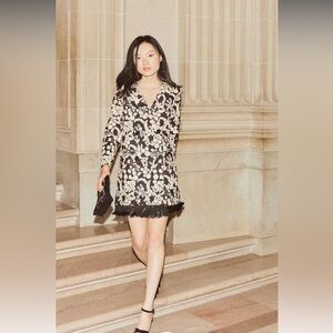 NEW YEARS Dress EDDY Doris Embroidered Fringe Blazer Dress